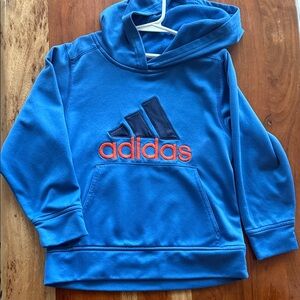 Adidas Kids Blue and Orange Hoodie